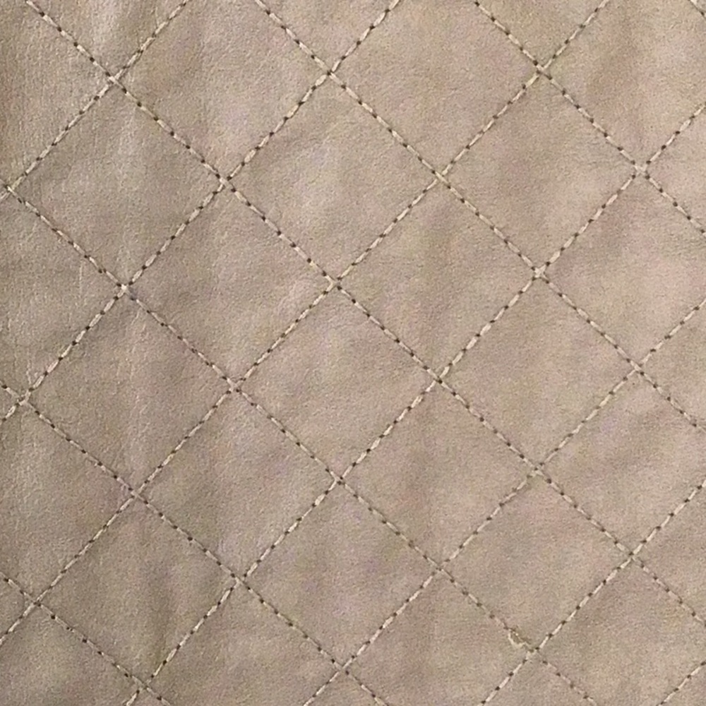 W by Worth Brown/Taupe/Tan Leather Skirt - Picture 2 of 5